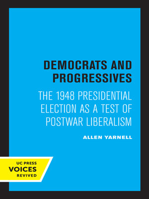 cover image of Democrats and Progressives